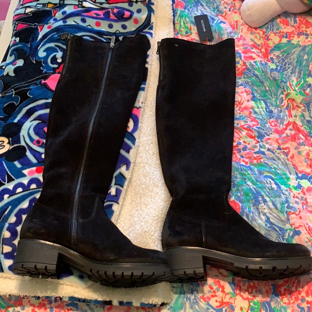 NWT Made in Poland Wojas Knee High Boots in Black